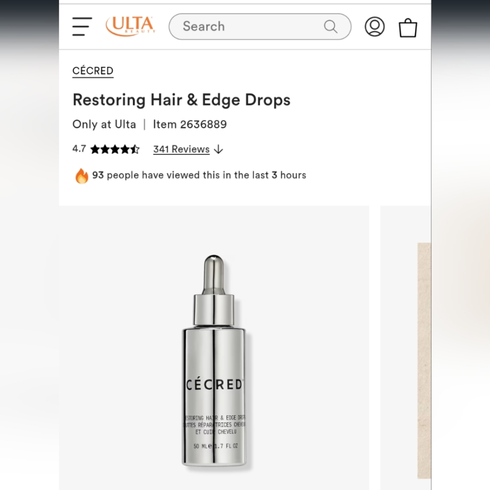 Cecred Restoring Hair Drops